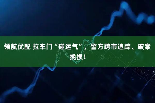 领航优配 拉车门“碰运气”，警方跨市追踪、破案挽损！